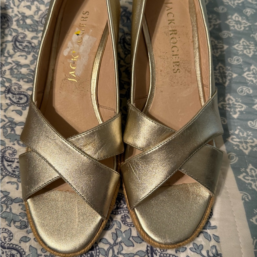 Jack Rogers Women's Gold Sandals
